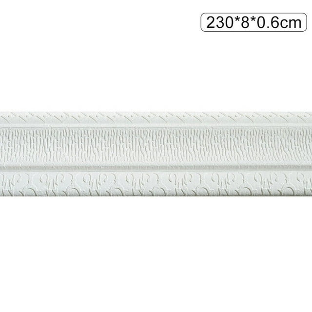 3D Tiles DIY Sticker Waterproof Skirting Sticker Border Self-Adhesive Decoration