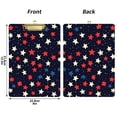 thumbnail image 5 of FORMRS Acrylic Clipboard with Low Profile Clip Standard A4 Letter Size, 12.5" x 9", Red Starry Pattern, 5 of 8