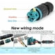 thumbnail image 3 of Conector eléctrico impermeable IP68 - Conexión de cable de 3 hilos, caja de conexiones impermeable para exteriores, caja de conexiones Domino impermeable para cable Ø 9 a, 3 of 5