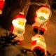 thumbnail image 4 of Cadena de luces de muñeco de Ancianos de Navidad , adecuada para recámara, árbol de Navidad, decoración de fiestas(Batería)(5 metro 30 luces), 4 of 5