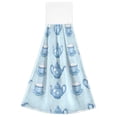 thumbnail image 7 of 2 Pcs Kettle and Tea Cup Kitchen Hand Towels with Hanging Loops Absorbent Soft Fast Drying Decor Bath Towels, 7 of 7