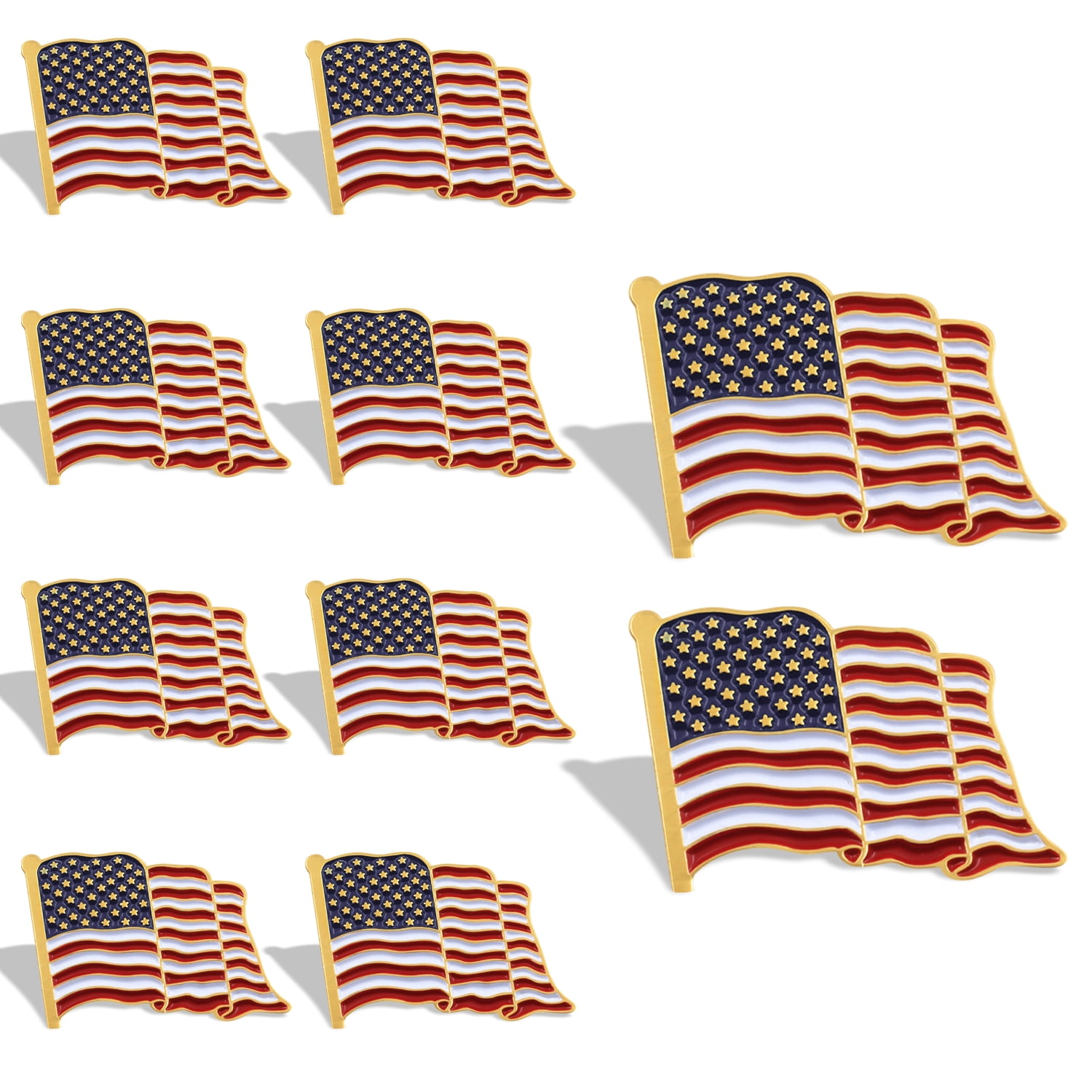 ANLEY Flag Lapel Pin Waving US Flag Pins Patriotic American Emblem