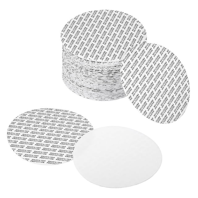 Unique Bargains 98mm PS Foam Resistant Tamper Pressure Sensitive Seal White 150 Pack