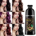 Caigaibai Chestnut Instant Hair Dye Shampoo Easy Hair Color Shampoo