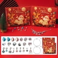thumbnail image 4 of Calendario de Adviento de Navidad, collar de lujo, caja de regalo, pulsera de princesa, pendientes, regalo de Navidad, cuenta atrás de 24 días, sorpresa de cumpleaños para niñas, 4 of 6