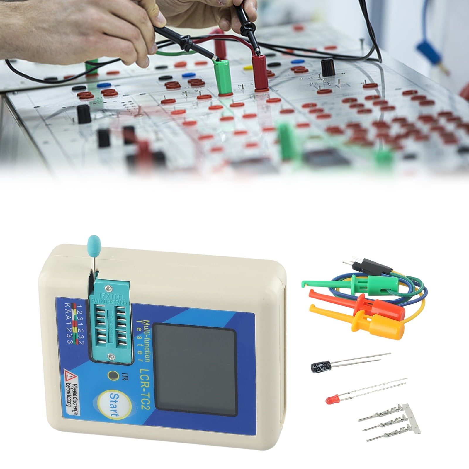 LCR-TC2 Transistor Tester Multimeter for Diode Triode MOS/PNP/NPN Transistor
