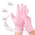 thumbnail image 4 of Happydeer 2 Pairs Moisturizing Gloves Waterproof Reusable Leakproof Elastic Repairing Softening Dry Cracked Hands Women Lotion Gel Spa Gloves, 4 of 13