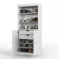 thumbnail image 2 of Palace Imports 100% Solid Wood 32" Kitchen Pantry Storage Cabinet with Doors, Adjustable Shelves and 2-Drawers, White, 2 of 5