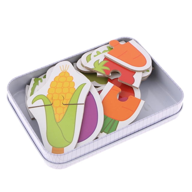 jifeng Preschool Educational Puzzle Cognitive Card Matching Game Vegetables