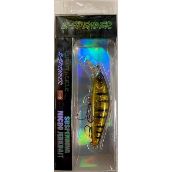 Eurotackle 00359 Z-Spender 2" Suspending Jerk Baits 1/8oz Yellow Perch