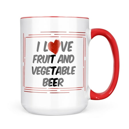 

Neonblond I Love Fruit and vegetable Beer Mug gift for Coffee Tea lovers