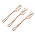 thumbnail image 1 of Bewildely Juego de utensilios de cocina fáciles de limpiar, 24 paquetes por lote, para una experiencia gastronómica sin complicaciones, juego Mostrada horquilla de oro rosa 9.8 CM, 1 of 6