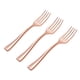 thumbnail image 1 of Moyic 24 unids/set juego de cucharas ligeras y portátiles para almacenamiento conveniente utensilios de cocina cubiertos cubiertos cucharas Mostrada horquilla de oro rosa 9.8 CM, 1 of 6