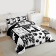 thumbnail image 3 of Feelyou Wildlife Elk Deer Twin Comforter Sets, Grey Buffalo Plaid Bedding Set, 2-Piece, 3 of 8