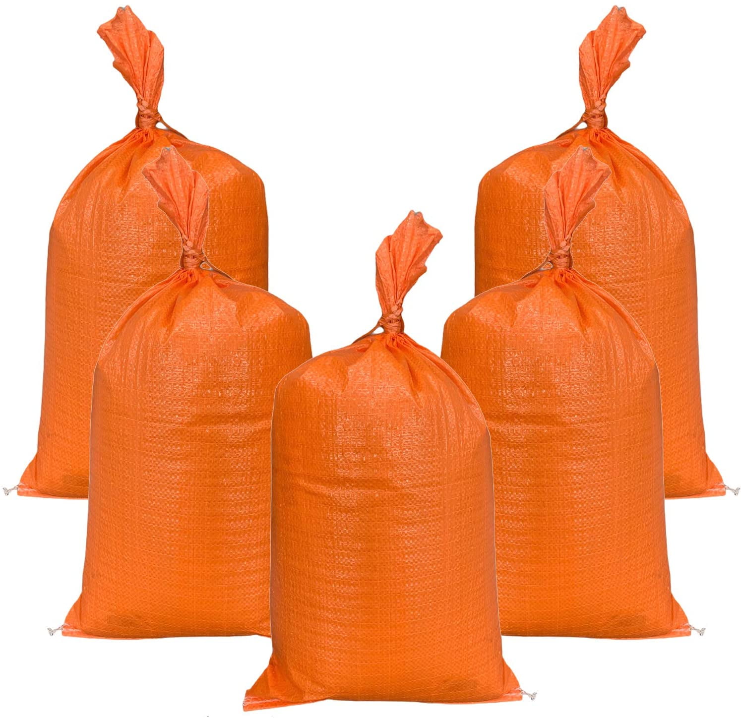 14 x 26 Poly Sandbags W/UV Protection & Built-in Ties Tent Sandbags TAN AK TRADING CO Flood Water Barrier Pack of 50 