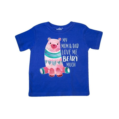 

Inktastic My Mom and Dad Love Me Beary Much with Cute Bear Gift Toddler Boy or Toddler Girl T-Shirt