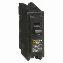 Square D Circuit Breaker,25A,Plug In,120V,1P HOM125