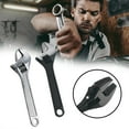 thumbnail image 3 of Mini Adjustable Spanner Wrench 4" 100mm Carbon Steel Hand Tool Professional, 3 of 8