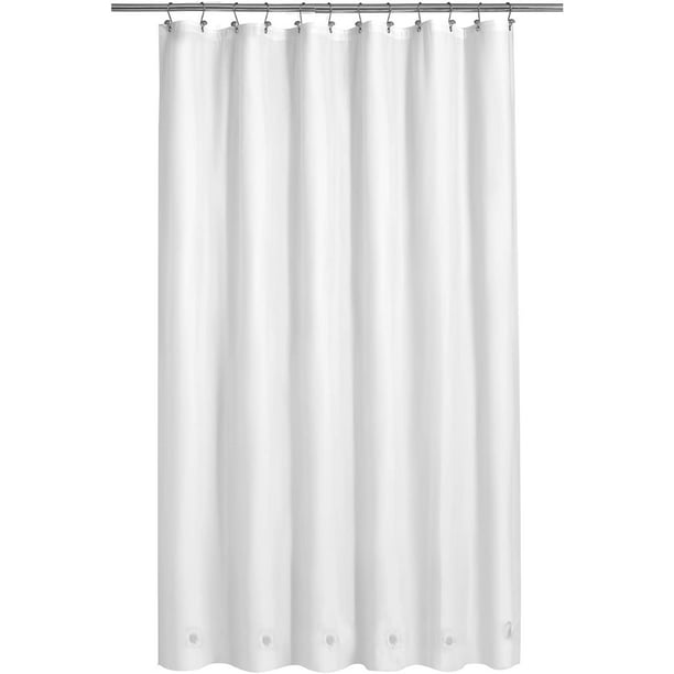 Extra Long Shower Curtain Liner With 6, What Material Are Shower Curtain Liners Made Of Parchment Paper