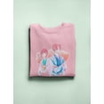 thumbnail image 3 of Anime Couple Kimono Yukata Sweatshirt Women -Image by Shutterstock, Female x-Large, 3 of 4