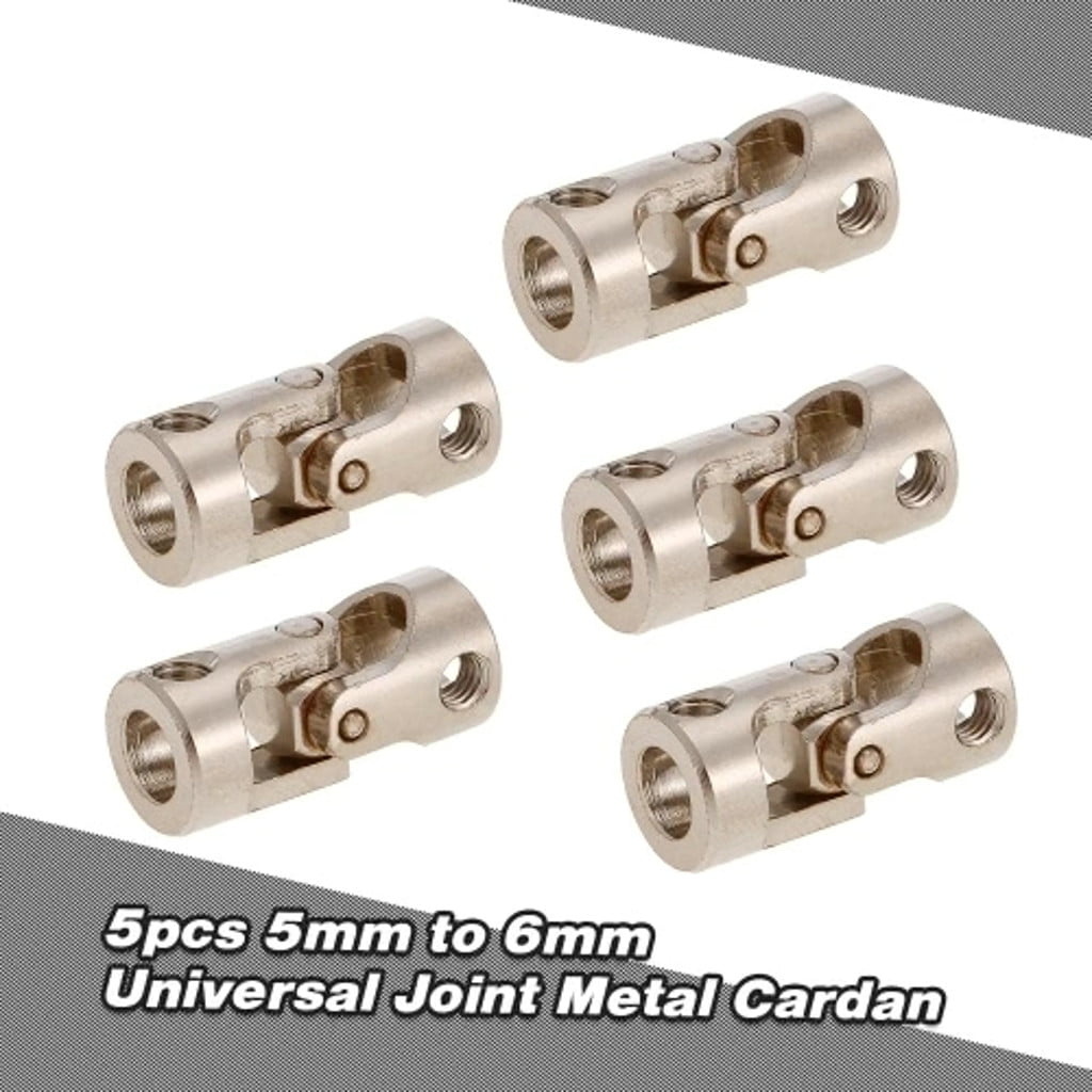 5pcs Stainless Steel 5 to 5mm Metal Universal Joint Cardan Couplings for RC