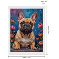 thumbnail image 2 of Diamond Art Kits for Adults - Floral Bulldog Artful Portrait 5d Diamond Painting for Adults, Diamond Art for Adults Beginners, Frameless Diamond Painting Kits for Adults for Home Wall Decor, 2 of 7