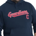 thumbnail image 6 of Men's G-III Sports by Carl Banks Navy Cleveland Guardians Adaptive Lockup Fleece Hoodie, 6 of 7