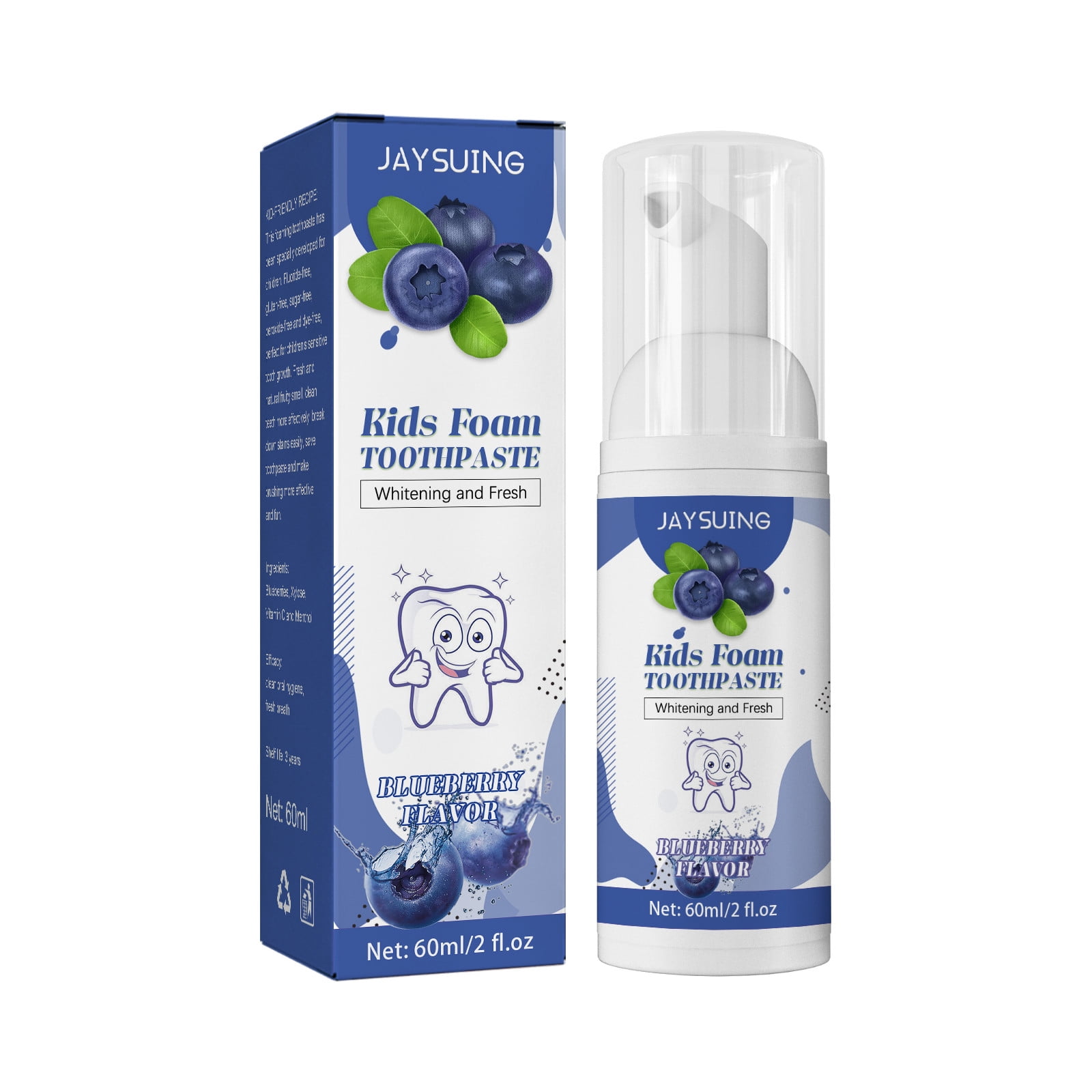 Dengmore Kids Foam Toothpaste,Toddler Toothpaste with Low Fluoride