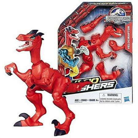 Jurassic World Year 2015 Hero Mashers Series 6 Inch Tall Dinosaur Figure - VELOCIRAPTOR with Detachable Arms, Legs and Tail