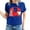 Dark Blue, variant on ICHUANYI Women's Shirts Valentine's Day Love Print T-shirt Short Sleeve Crew Neck Tops Cloth New Trending