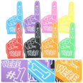 thumbnail image 4 of 8Pcs Giant Foam Finger Foam Hand Pompom Colorful Cheerleading Foam Hand Vibrant for Sports, 4 of 4
