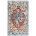 thumbnail image 2 of SAFAVIEH Arizona Shirley Oriental Machine Washable Area Rug, Rust/Aqua, 3' x 5', 2 of 14