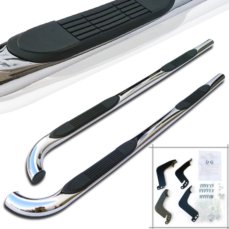 SpecD Tuning For 20012004 Toyota Double Cab " Side Step Bars Nerf Bar Stainless Steel