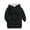 Black, variant on Abtuhar Boys and Girls Fall Winter Hooded Casual Outerwear and Jackets Mid‑length Solid Down‑alternative Padded Coat with Side Pockets for 2‑11 Years