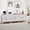 3 Set White, variant on Vintage French Style Accent Cabinet with Storage, 30.7" Sideboard Buffet Cabinet with 2 Floral Carved Doors & Distressed Design, Hallway, Dining Room, Antique White 1PC