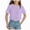 A45-Light Purple, variant on Ccpelsie Girls Summer T-Shirts Kids Casual Crewneck Short Sleeve Solid Basic Tee Tops Sky Blue,2-3 Years