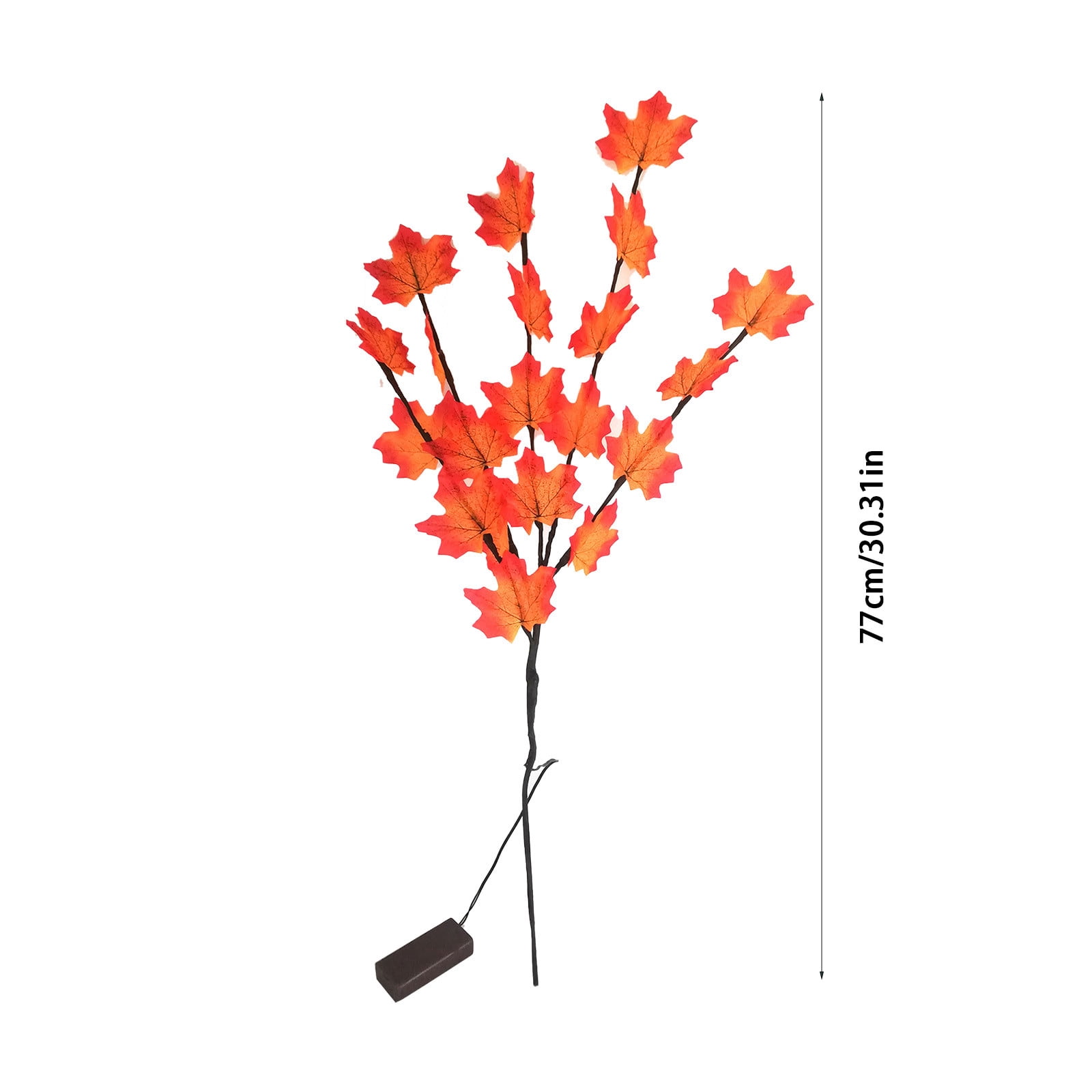 Led Maple Leaf Branch Light Battery Operated Lighted Branch Artificial Leaves 30 Inch 20 LED Little Twig Light For Home Christmas Decoration (Fall Maple Leaf - View #6