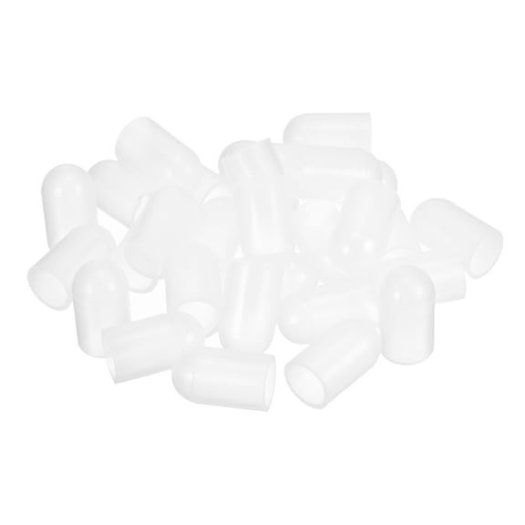 18Pack Silicone End Caps, 14mm(9/16") ID 20mm(25/32") Height, Clear