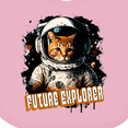 thumbnail image 4 of Inktastic Astronaut Space Future Explorer Funny Cat Boys or Girls Baby Bib, 4 of 4