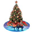 thumbnail image 4 of Falda de árbol de Navidad congelada, suave y divertida, collar de árbol de Navidad, decoración navideña de granja de 36", 4 of 4