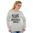 thumbnail image 3 of Rough Roads Beautiful Places Inspired Women Plus Size Crewneck Sweatshirt Brisco Brands 2X, 3 of 5
