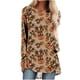 thumbnail image 2 of Pntutb Mujeres Casual Manga Larga Cuello Redondo tops Blusa Suelta Navidad Impreso Camisas Pntutb Pntutb-3722, 2 of 5