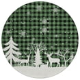 thumbnail image 2 of Addison Rugs Chantille Indoor/Outdoor Transitional Holiday Green Machine Washable Round Rug, 8' x 8', 2 of 7