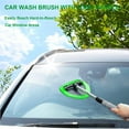 thumbnail image 7 of Windshield Cleaning Tool, GoXteam Auto Glass Cleaner Wand with Reusable Microfiber Aluminum Handle Glass Wiper Kit (3 Reusable Microfiber Pads & 1 Spray Bottle), 7 of 7