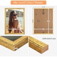 Wood 11x15 Frame Gold, Ornate Natural 15x11in Poster Picture Frame ...