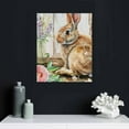 thumbnail image 5 of Nawypu  Spring Floral Happy Easter Bunny Canvas Wall Art, 5 of 5