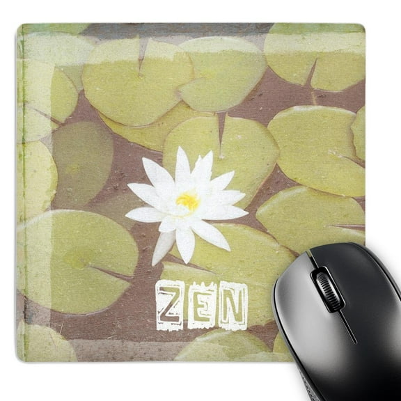 3dRose, Zen Floral Art Spirituality Motivational Flowers, MousePad