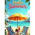 thumbnail image 4 of Tropical Beach Hello Summer Decorative Banner Hawaiian Floral Party Background for Outdoor Event, 4 of 4