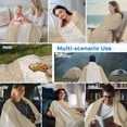 thumbnail image 5 of Rustic Vintage Cooling Blanket, Lightweight Breathable Summer Throw Blanket with Double Sided Cold Effect,Farmhouse Countryside Linen Texture Picnic Beach Blankets Bed Sheet for Hot Sleepers 40"x60", 5 of 8