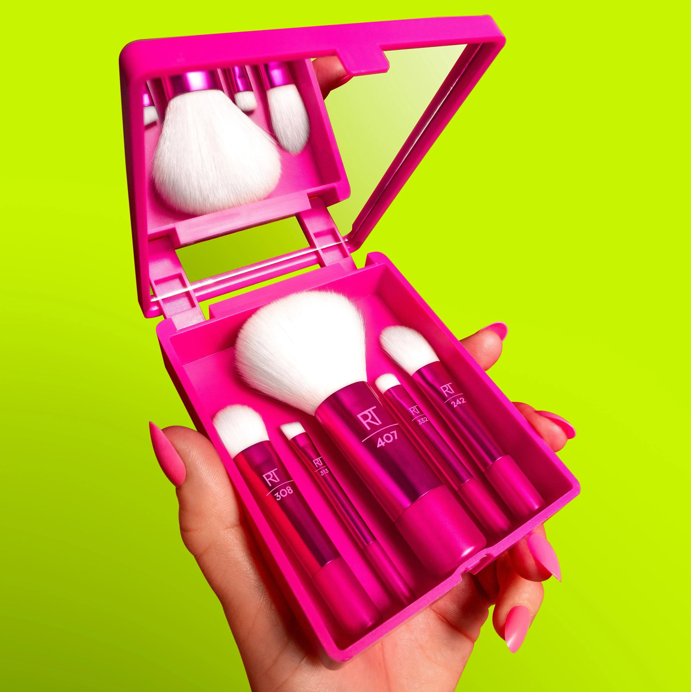 Real Techniques Glow-To-Go Travel Makeup Brush Kit - Walmart.com